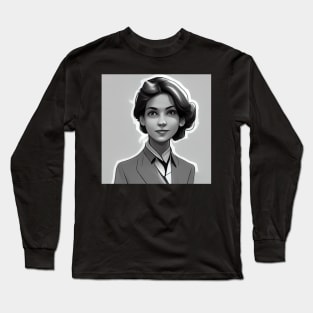 Female scientist | Comics style Long Sleeve T-Shirt